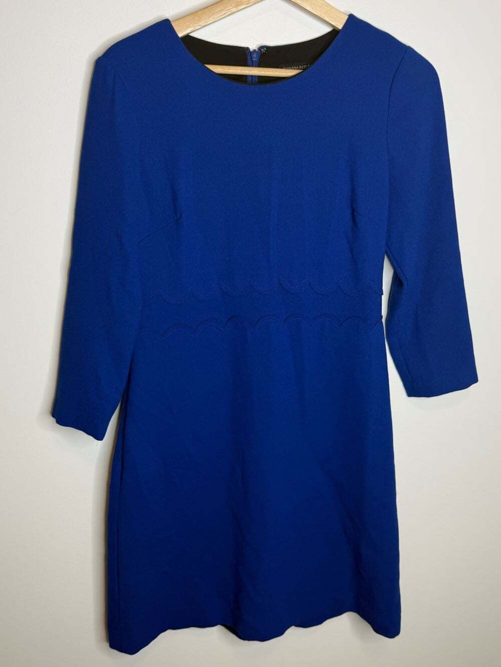 cobalt blue shift dress Banana Republic | Dresses | Banana Republic Midi Size 4 Option:Dress 1 designed to be worn v neck cocktail dresses One-Shoulder Royal Blue Bow